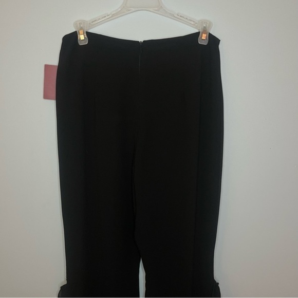 JS Collections Spanish Ruffle Split Hem Lightweight Flare Trousers Size 6 NWT - Picture 14 of 16
